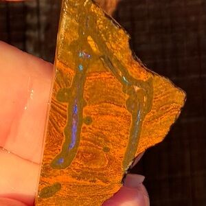 Beautiful 44ct Australian Boulder Opal Rough Specimen Gemstone Purple Blue